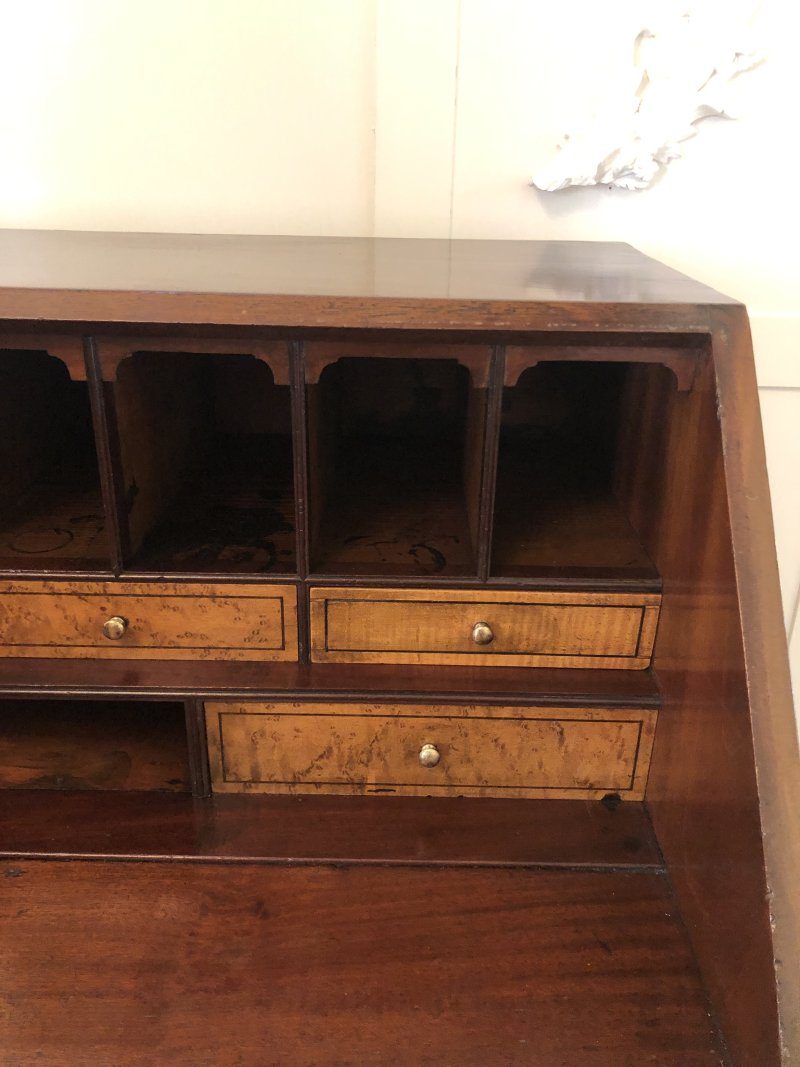 Antique George III Quality Mahogany Bureau - Image 6